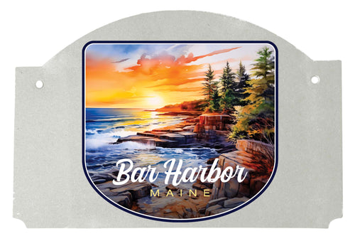 Bar Harbor Maine Design B Souvenir Wood sign flat with string