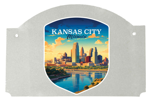 Kansas City Missouri Design A Souvenir Wood sign flat with string