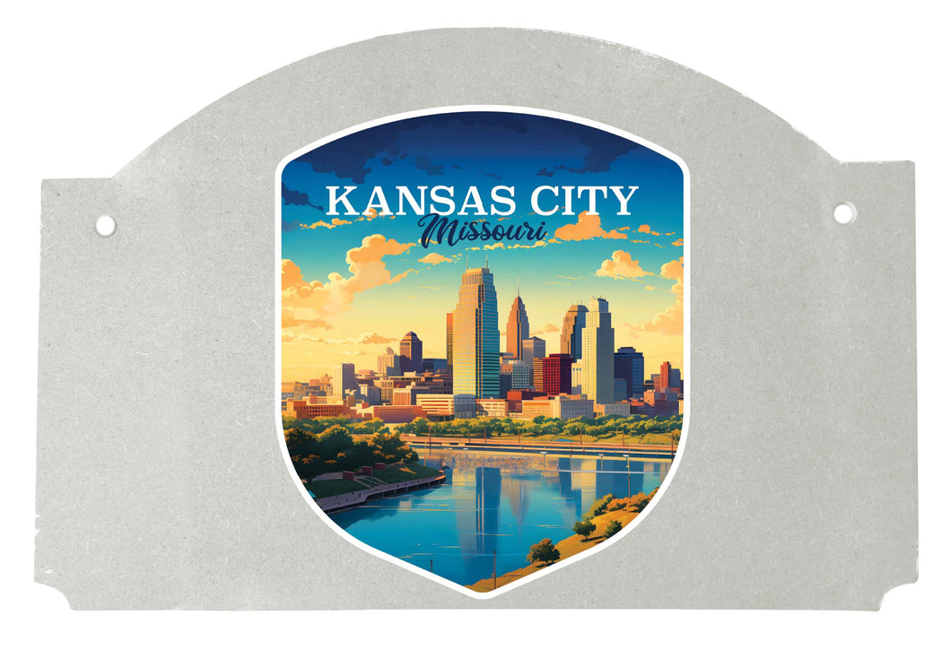Kansas City Missouri Design A Souvenir Wood sign flat with string