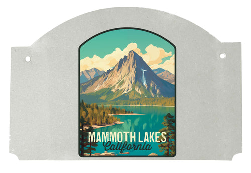 Mammoth Lakes California Design A Souvenir Wood sign flat with string 