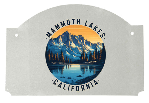 Mammoth Lakes California Design B Souvenir Wood sign flat with string 