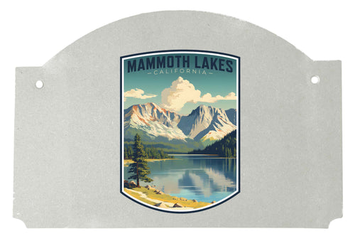 Mammoth Lakes California Design C Souvenir Wood sign flat with string 