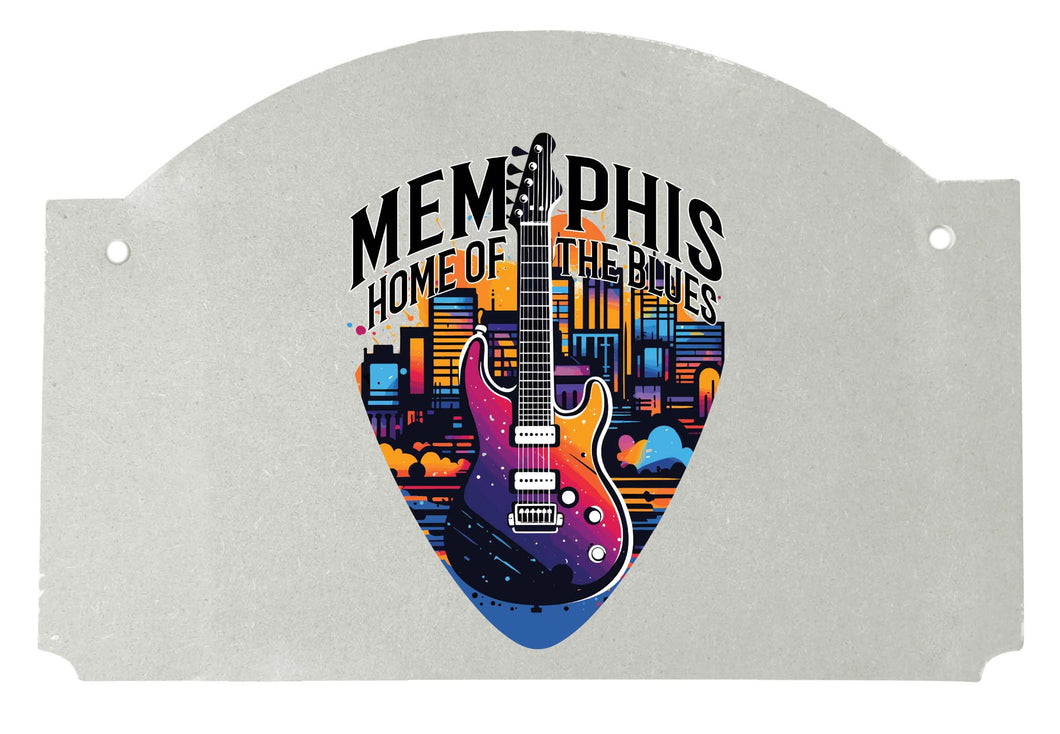 Memphis Tennessee Design B Souvenir Wood sign flat with string