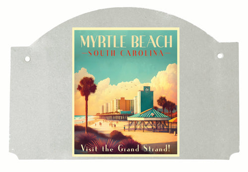 Myrtle Beach South Carolina Design A Souvenir Wood sign flat with string 