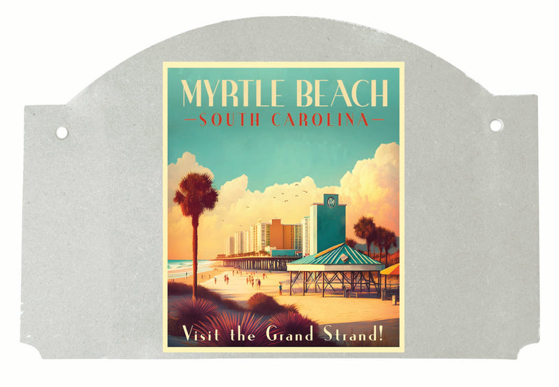 Myrtle Beach South Carolina Design A Souvenir Wood sign flat with string 