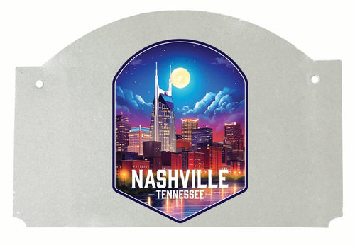 Nashville Tennessee Design D Souvenir Wood sign flat with string 