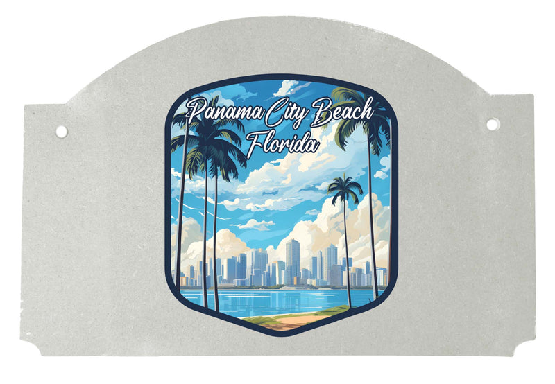 Panama City Beach Florida Design B Souvenir Wood sign flat with string 