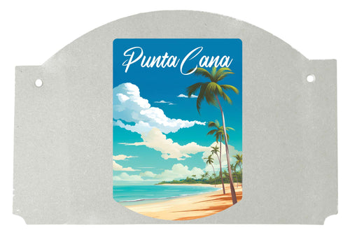 Punta Cana Dominican Republic Design D Souvenir Wood sign flat with string 