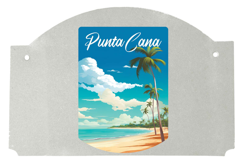 Punta Cana Dominican Republic Design D Souvenir Wood sign flat with string 