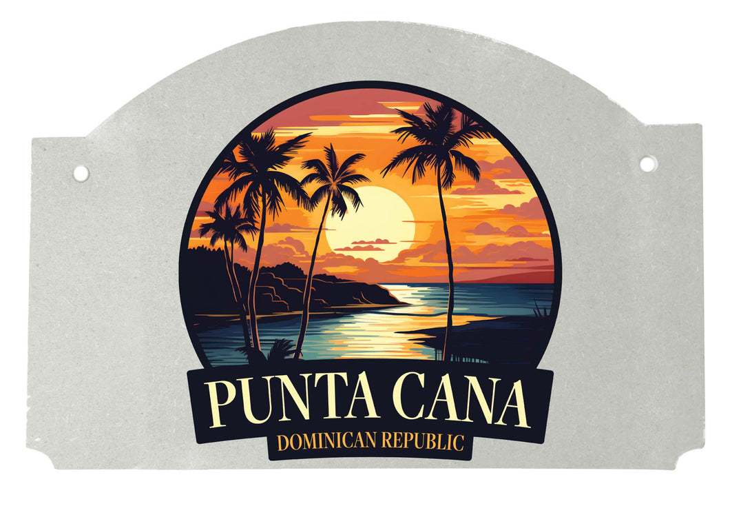 Punta Cana Dominican Republic Design E Souvenir Wood sign flat with string 