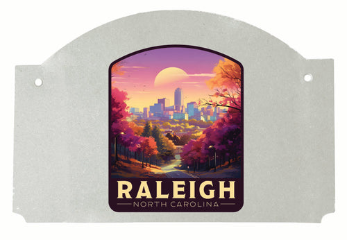 Raleigh North Carolina City of Oaks Design Souvenir Wood sign flat with string 