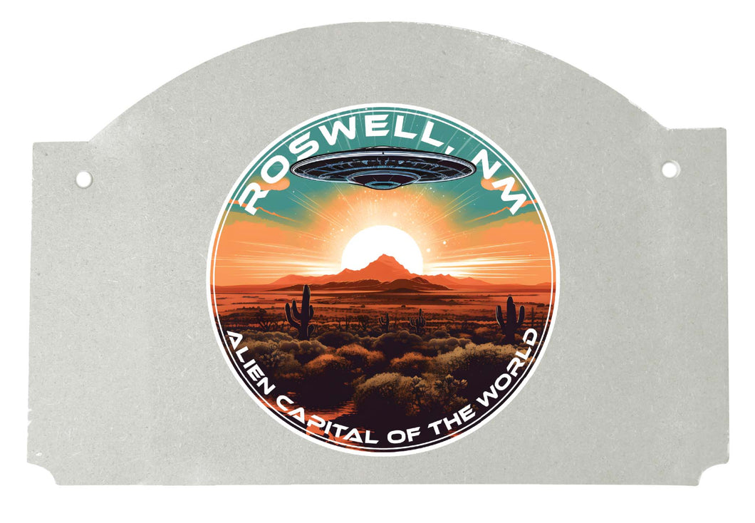 Roswell New Mexico Design A Souvenir Wood sign flat with string 