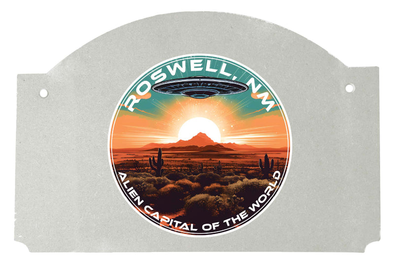 Roswell New Mexico Design A Souvenir Wood sign flat with string 