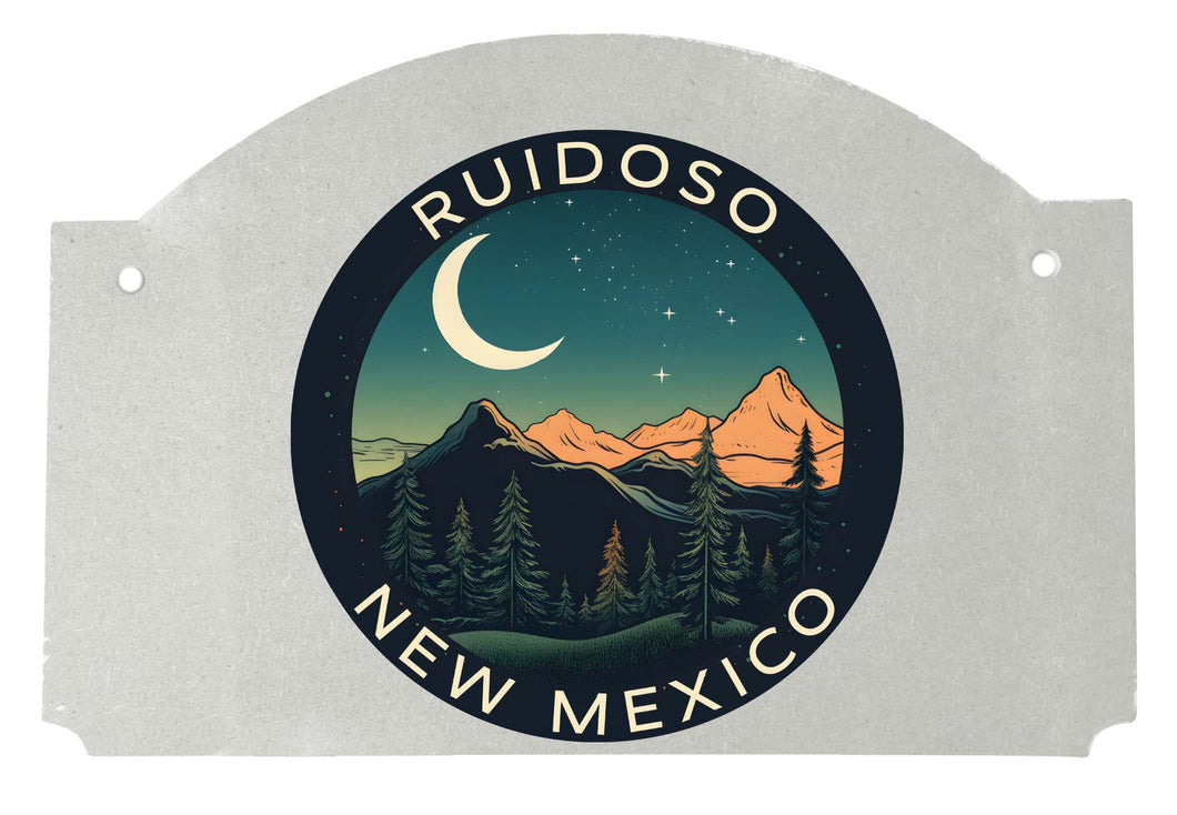 Ruidoso New Mexico Design A Souvenir Wood sign flat with string 
