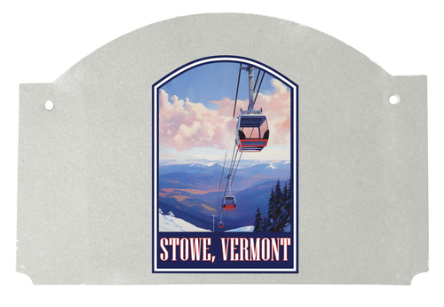 Stowe Mountain Vermont Design B Souvenir Wood sign flat with string 