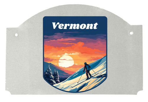 Vermont Design B Souvenir Wood sign flat with string 