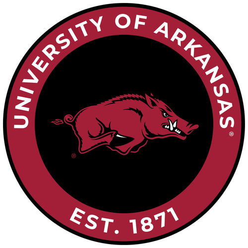 Arkansas Razorbacks Round Magnet Officially Licensed Collegiate Product 8-Inch