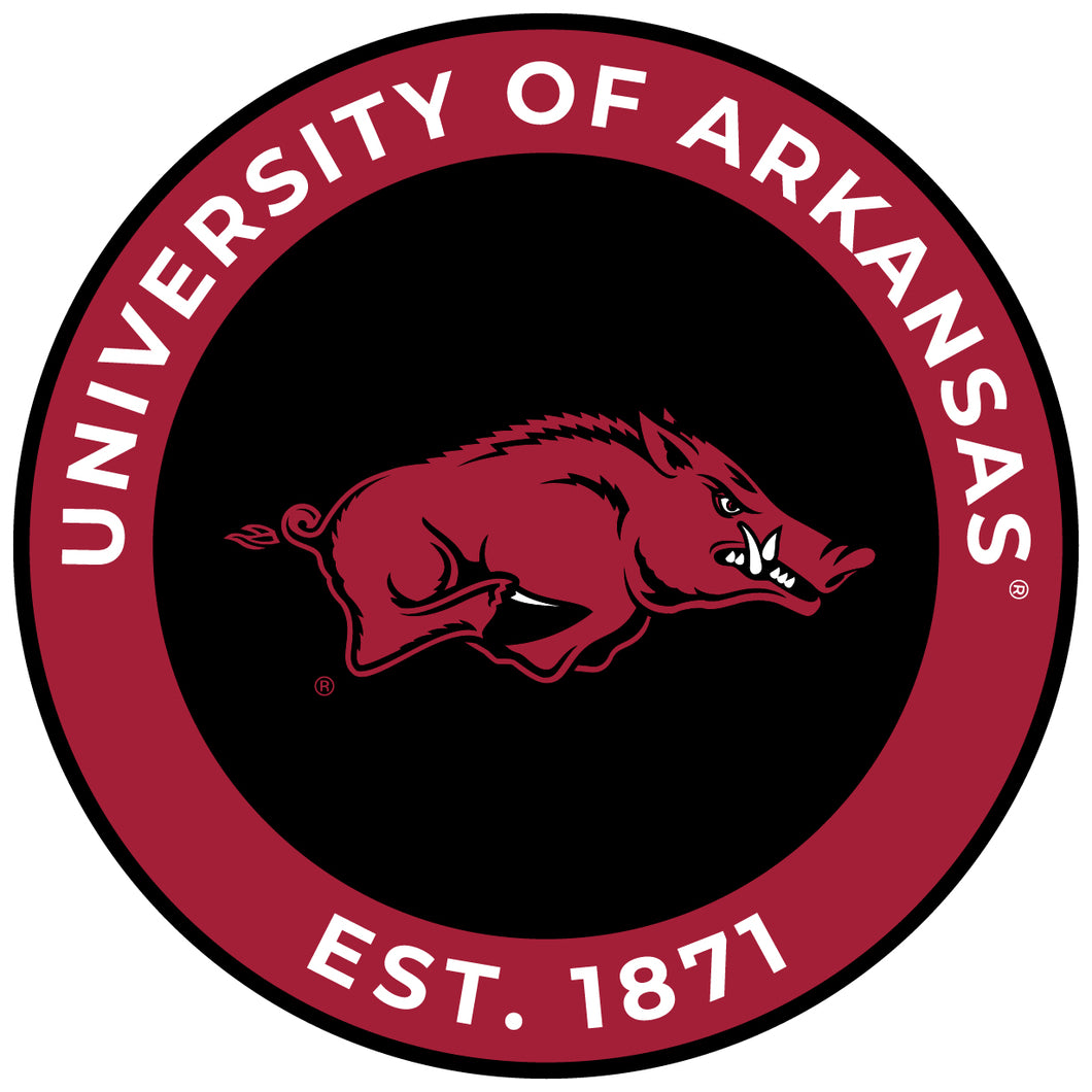 Arkansas Razorbacks Round Magnet Officially Licensed Collegiate Product 8-Inch