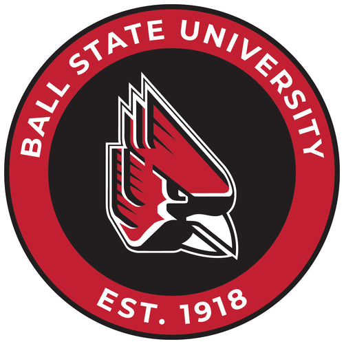 Ball State University Round Vinyl Decal Sticker Officially Licensed Collegiate Product 2-Inch