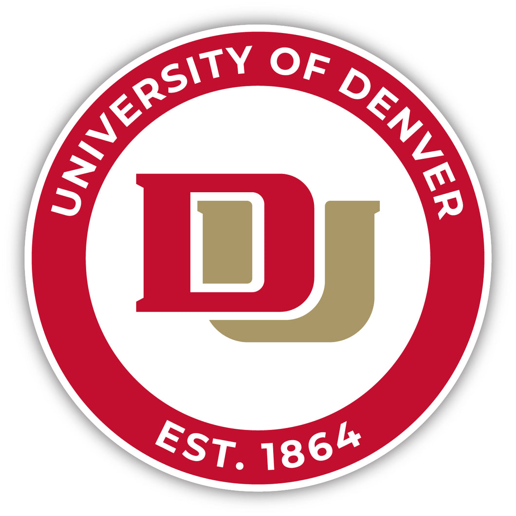 University of Denver Pioneers Round Magnet Officially Licensed Collegiate Product 2-Inch