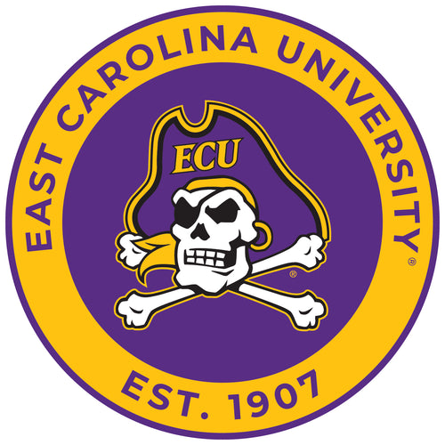 East Carolina Pirates Round Magnet Officially Licensed Collegiate Product 8-Inch