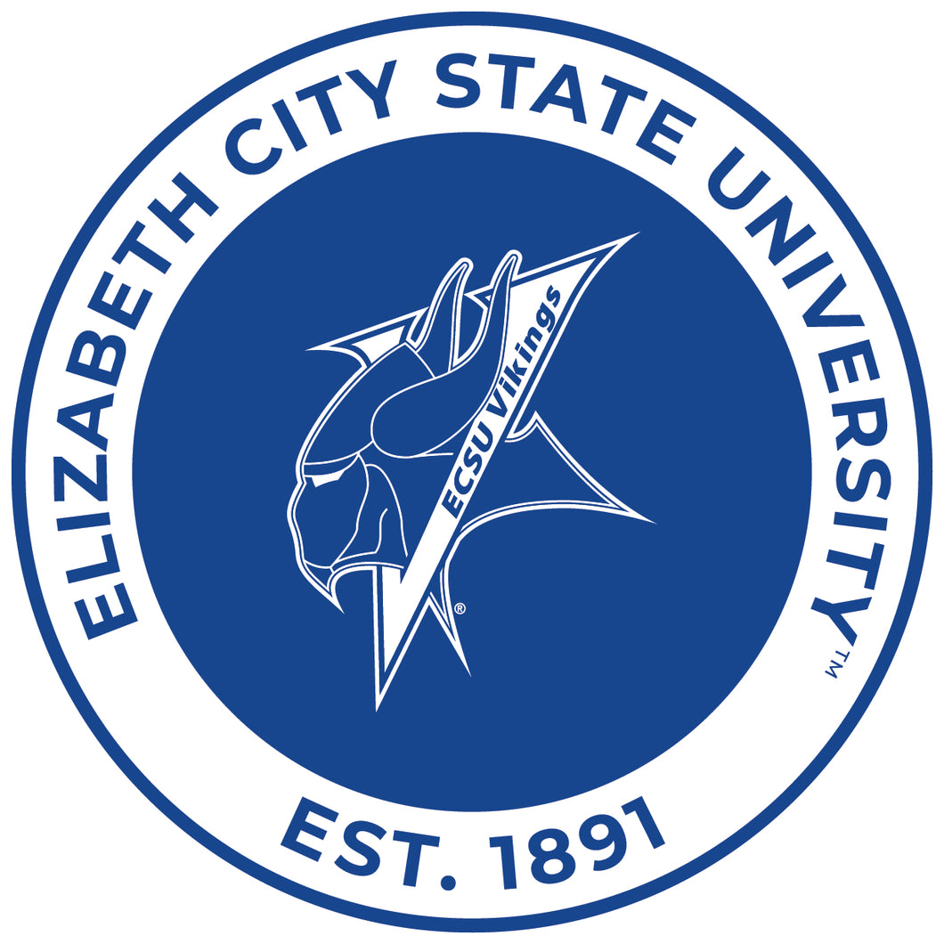 Elizabeth City State University Round Vinyl Decal Sticker Officially Licensed Collegiate Product 8-Inch