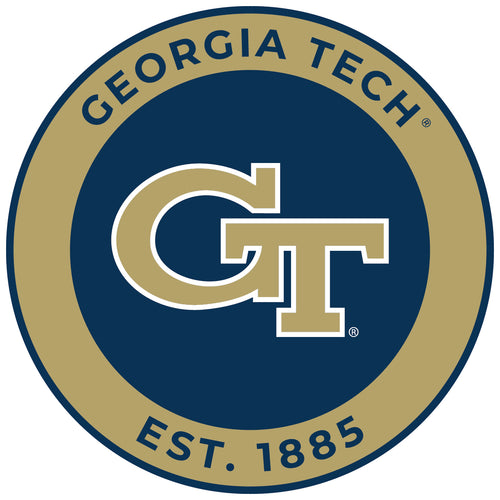 Georgia Tech Yellow Jackets Round Magnet Officially Licensed Collegiate Product 8-Inch