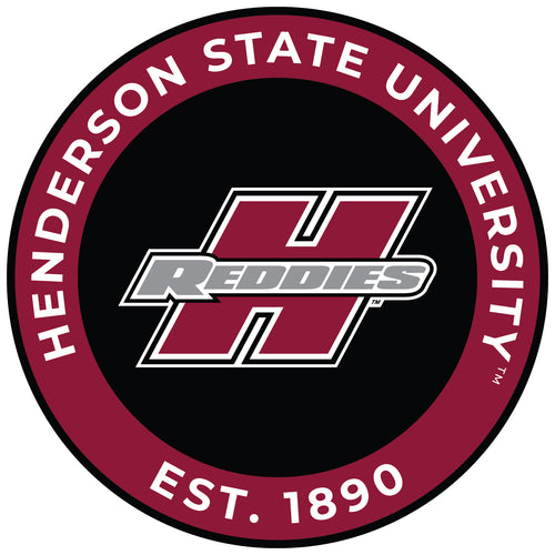 Henderson State Reddies Round Vinyl Decal Sticker Officially Licensed Collegiate Product 8-Inch