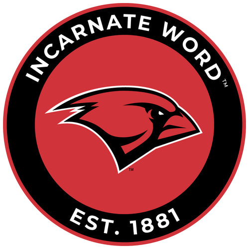 Incarnate Word Cardinals 8-Inch Holographic Vinyl Decal Sticker Officially Licensed Collegiate Product 4-Pack