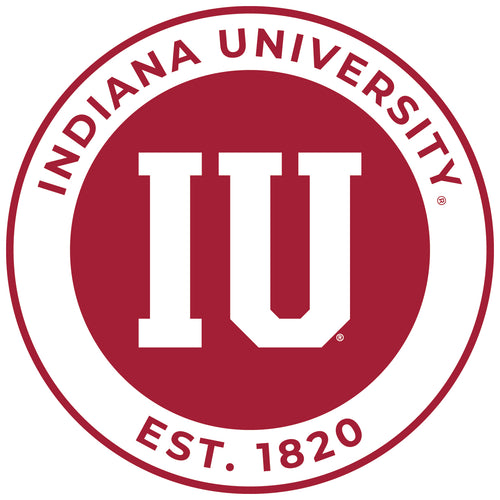 Indiana Hoosiers Round Vinyl Decal Sticker Officially Licensed Collegiate Product 2-Inch