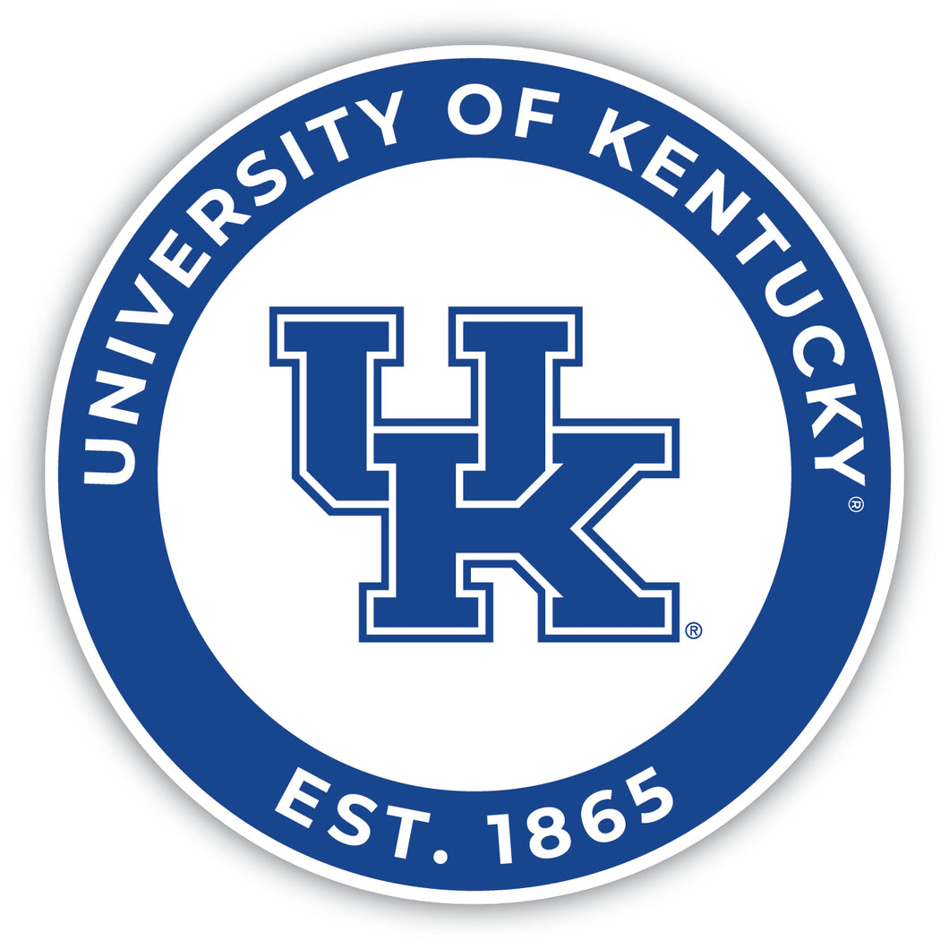 Kentucky Wildcats Round Vinyl Decal Sticker Officially Licensed Collegiate Product 2-Inch