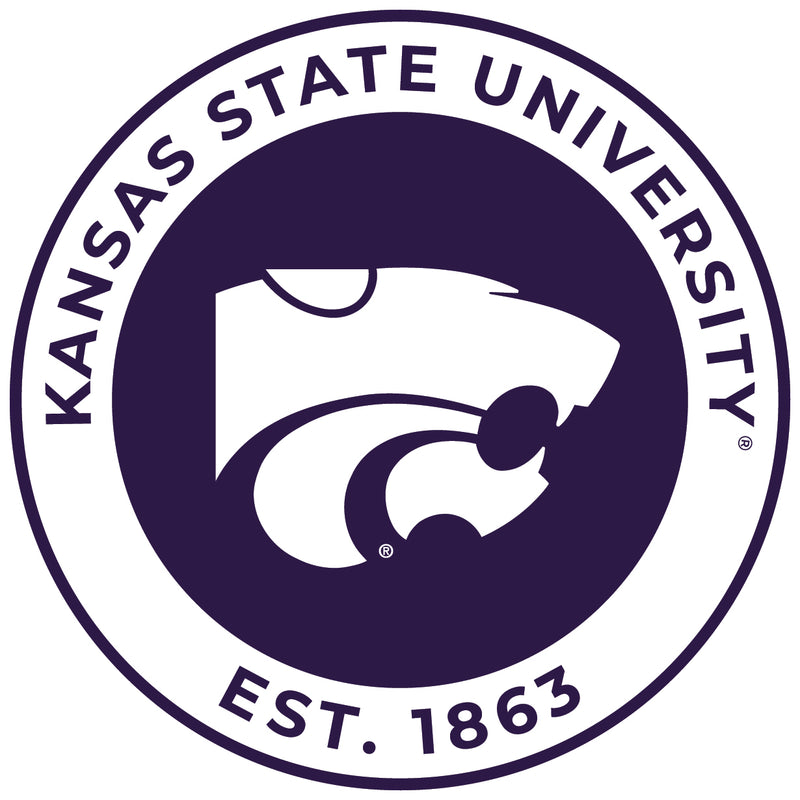 Kansas State Wildcats Round Magnet Officially Licensed Collegiate Product 8-Inch