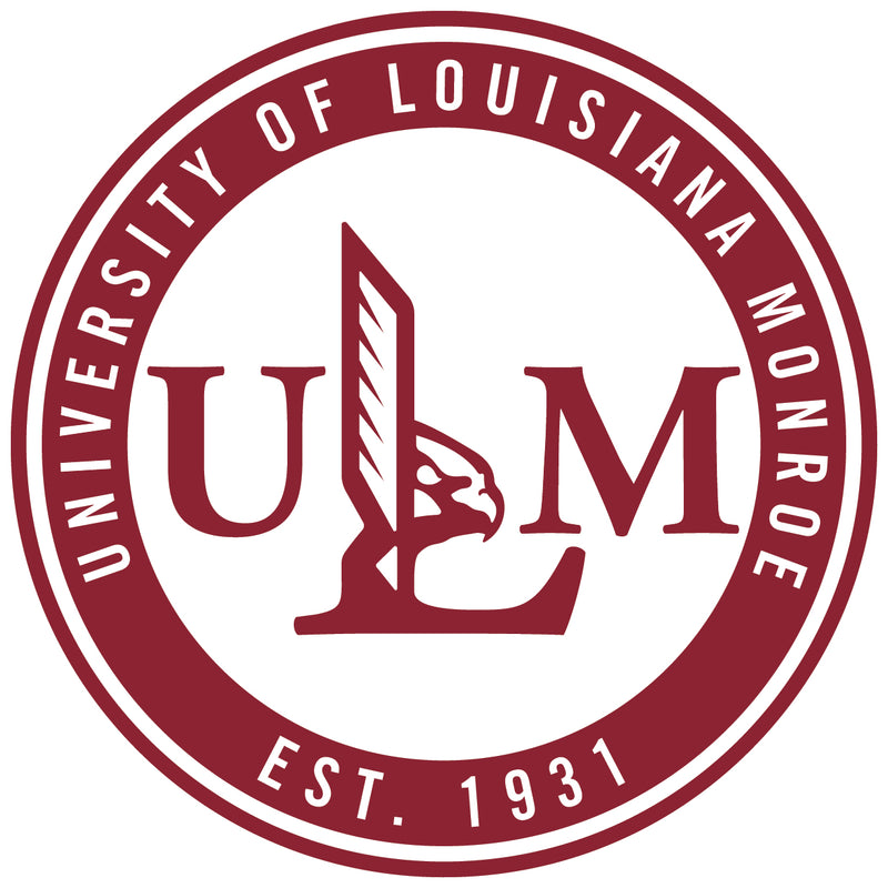 University of Louisiana Monroe Round Magnet Officially Licensed Collegiate Product 4-Inch