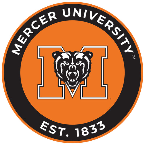 Mercer University Round Vinyl Decal Sticker Officially Licensed Collegiate Product 6-Inch