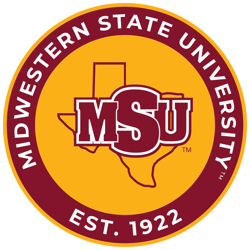Midwestern State University Mustangs Round Magnet Officially Licensed Collegiate Product 2-Inch