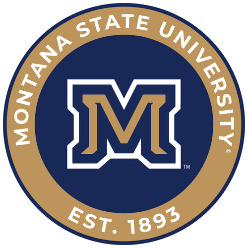 Montana State Bobcats Round Vinyl Decal Sticker Officially Licensed Collegiate Product 2-Inch