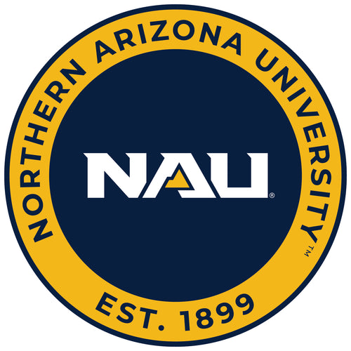 Northern Arizona University Round Vinyl Decal Sticker Officially Licensed Collegiate Product 4-Inch