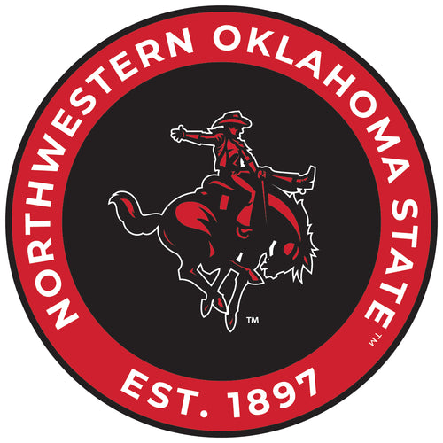 Northwestern Oklahoma State University Round Magnet Officially Licensed Collegiate Product 2-Inch