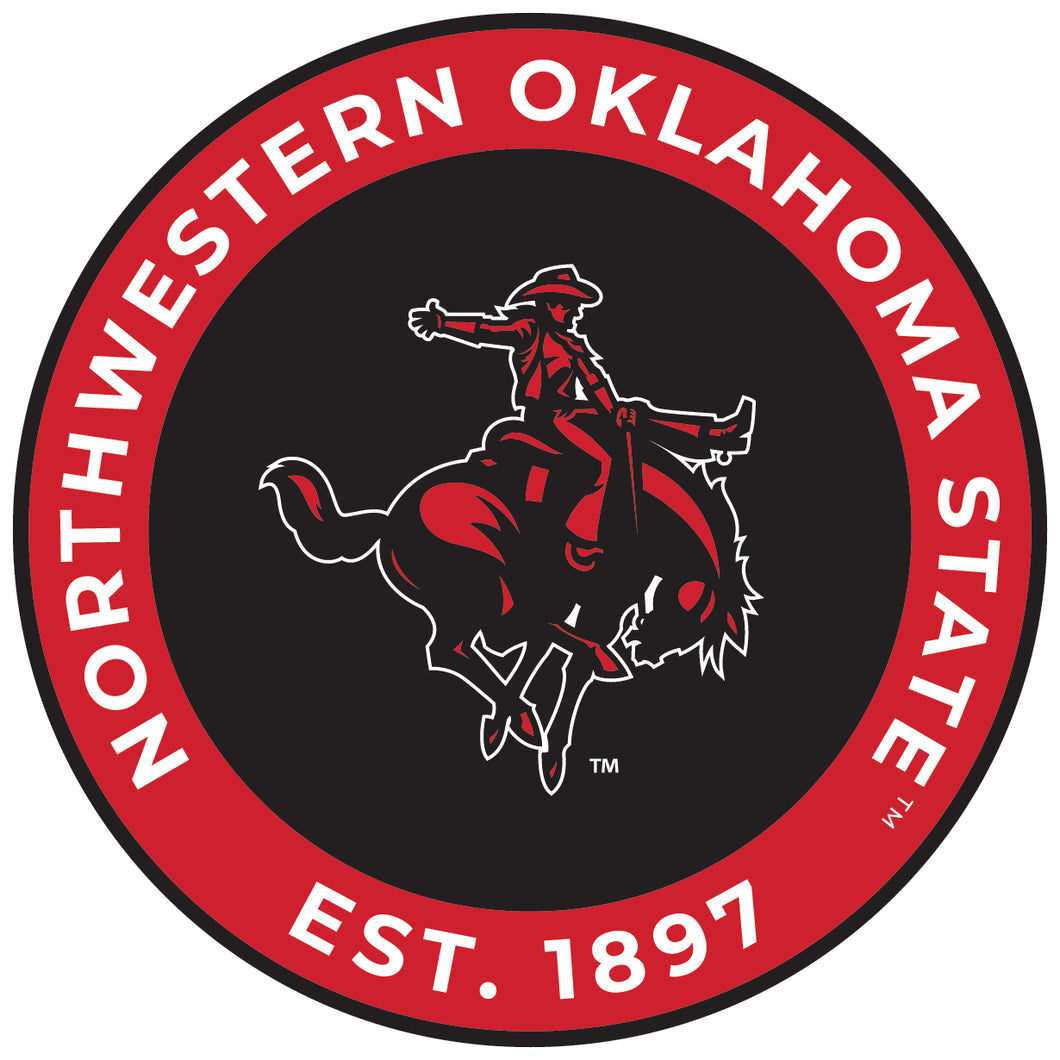 Northwestern Oklahoma State University Round Vinyl Decal Sticker Officially Licensed Collegiate Product 2-Inch