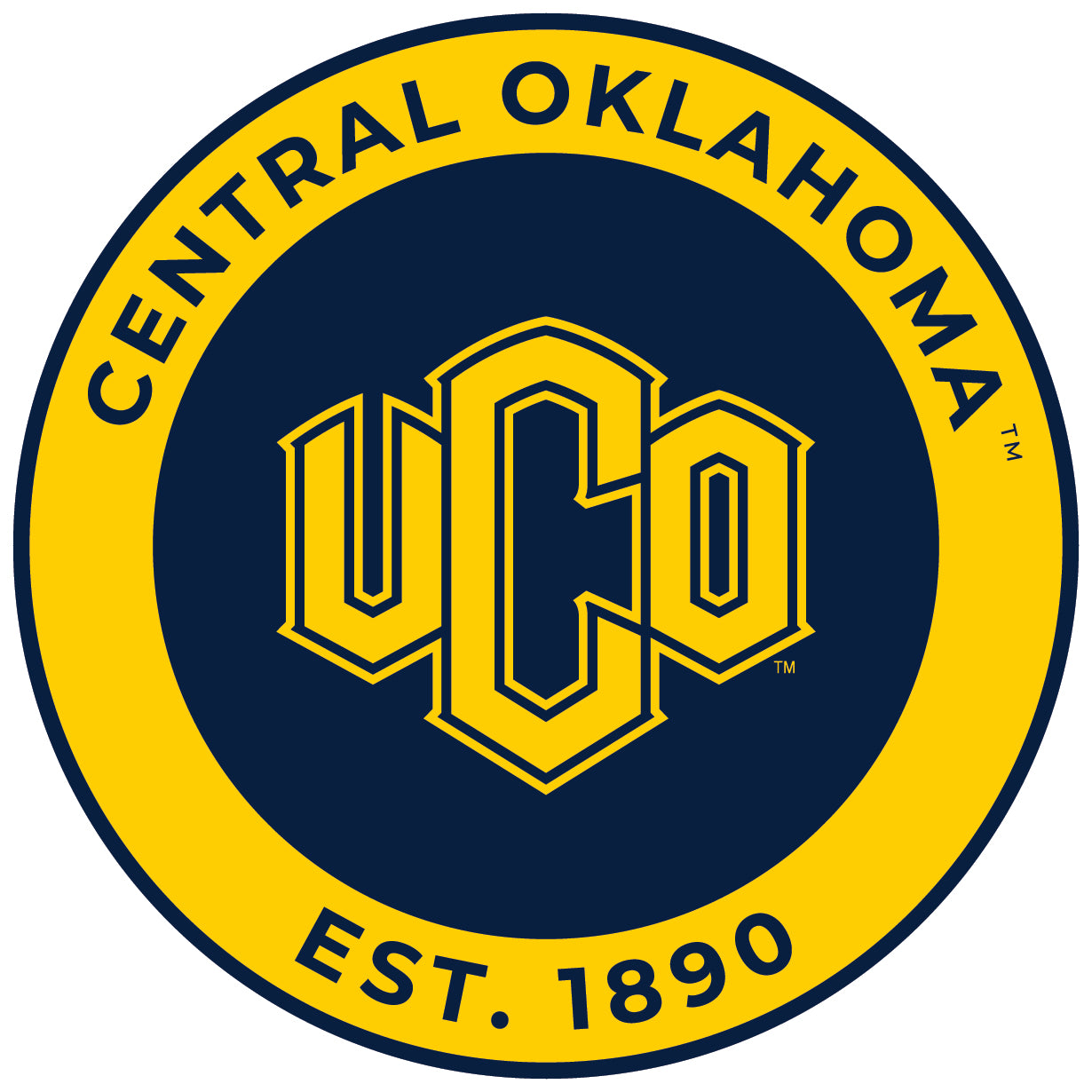 University of Central Oklahoma Bronchos Round Vinyl Decal Sticker ...
