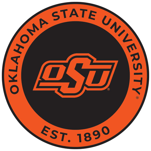 Oklahoma State Cowboys Round Vinyl Decal Sticker Officially Licensed Collegiate Product 2-Inch
