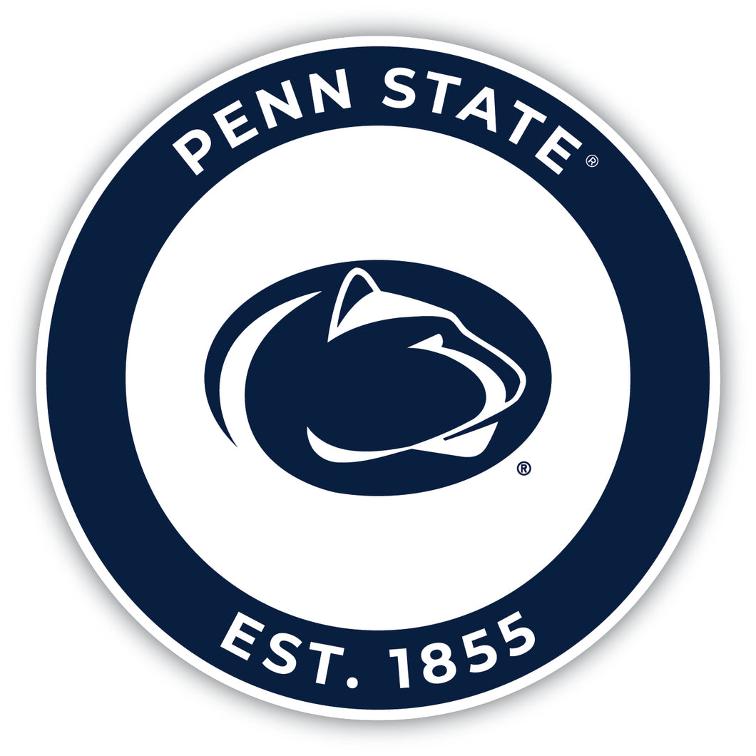 Penn State Nittany Lions Round Vinyl Decal Sticker Officially Licensed Collegiate Product 4-Inch