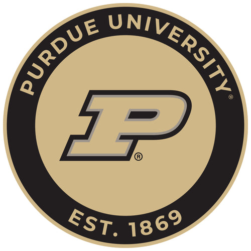 Purdue Boilermakers Round Vinyl Decal Sticker Officially Licensed Collegiate Product 2-Inch