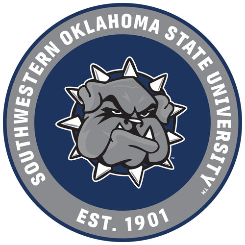 Southwestern Oklahoma State University Round Vinyl Decal Sticker Officially Licensed Collegiate Product 2-Inch