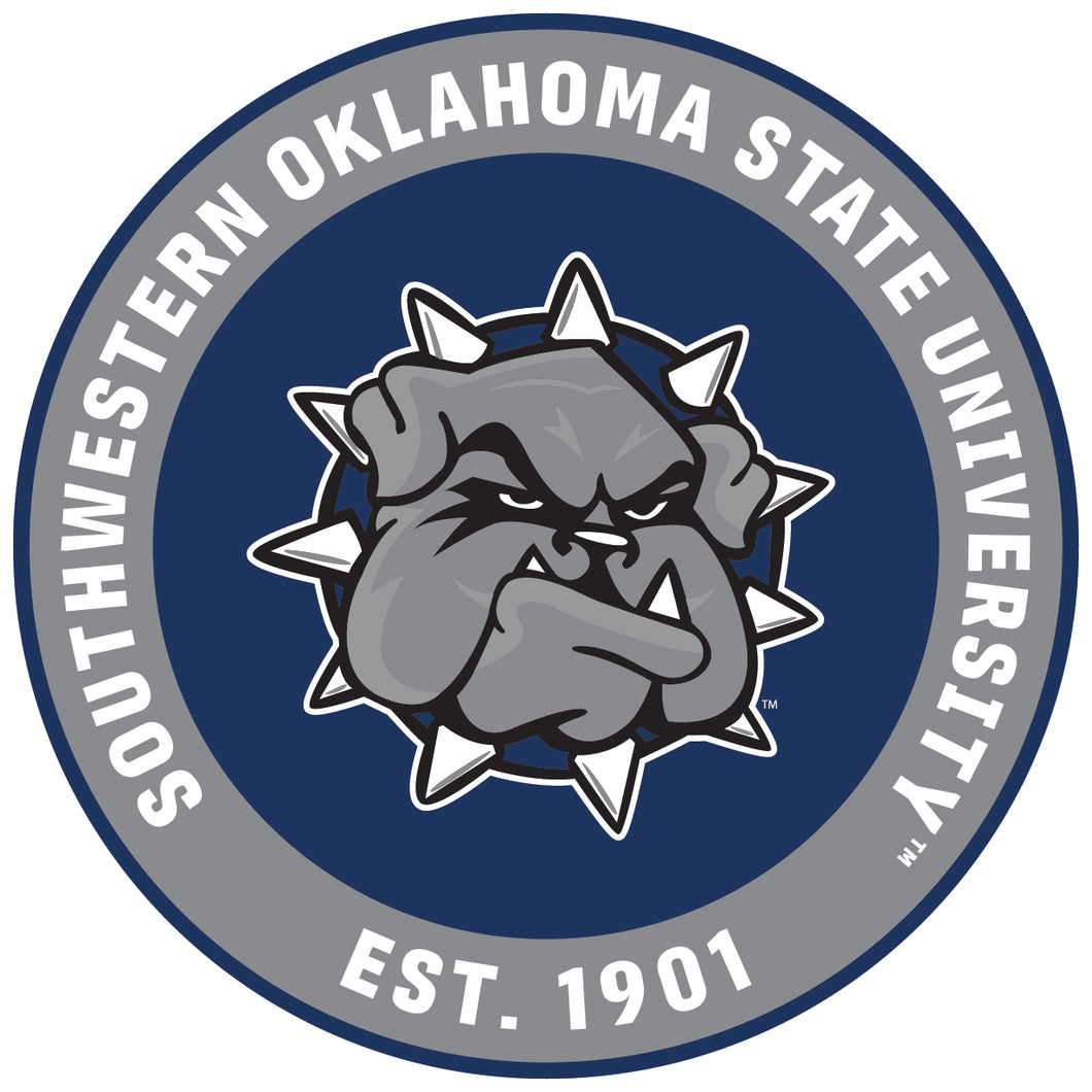 Southwestern Oklahoma State University Round Vinyl Decal Sticker Officially Licensed Collegiate Product 2-Inch