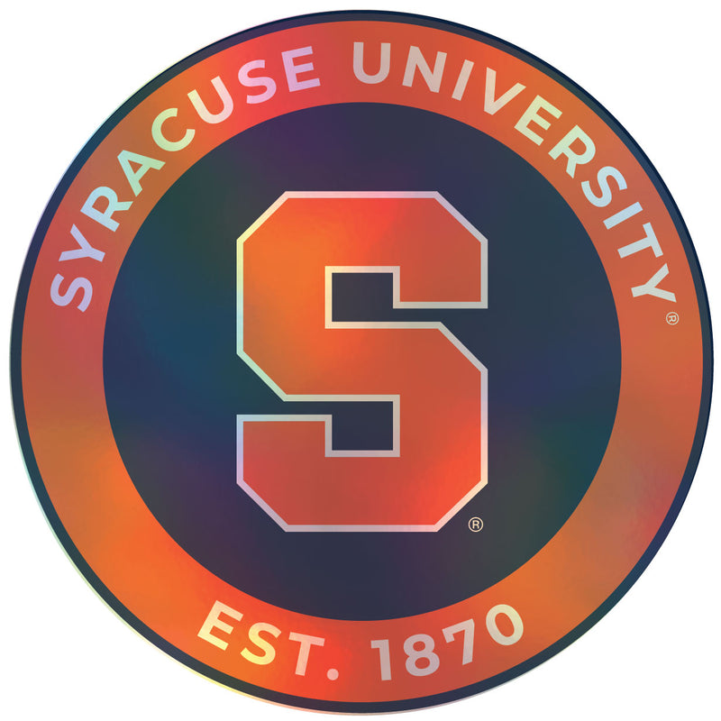 Syracuse Orange Holographic Vinyl Decal Sticker Officially Licensed Collegiate Product