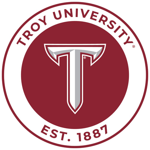 Troy University Round Magnet Officially Licensed Collegiate Product 2-Inch
