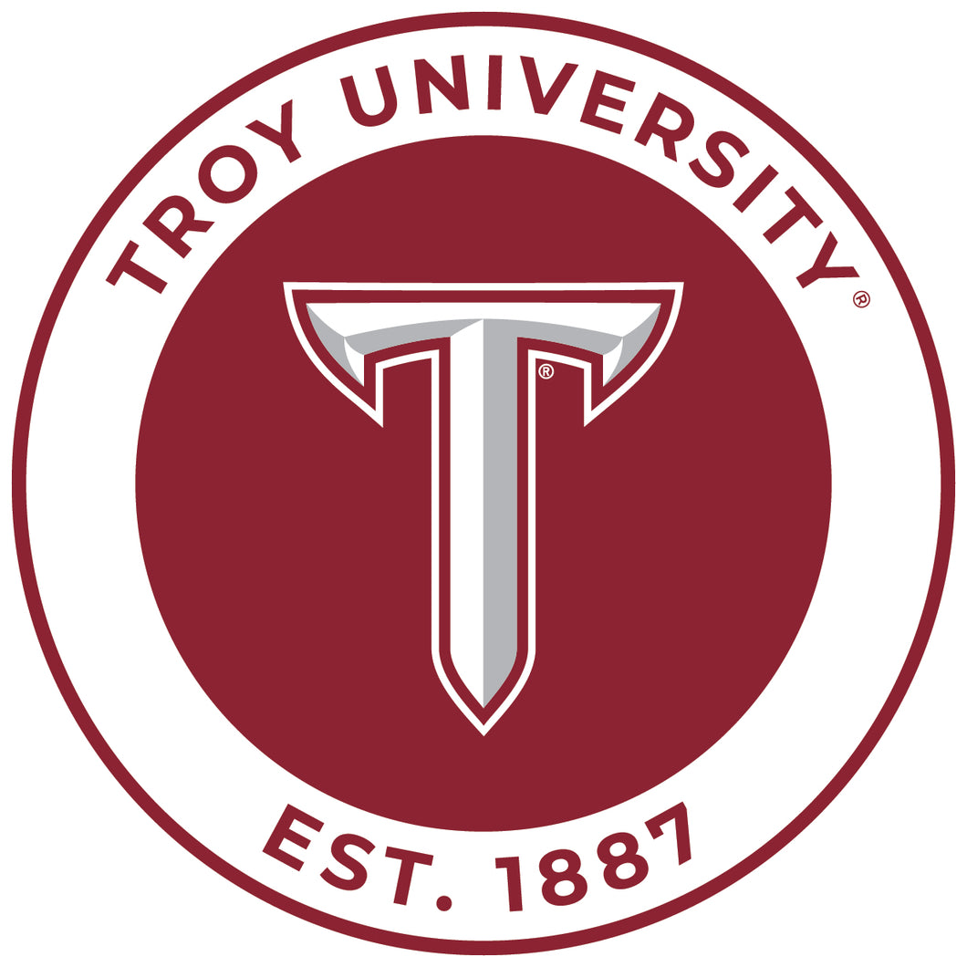Troy University Round Magnet Officially Licensed Collegiate Product 2-Inch