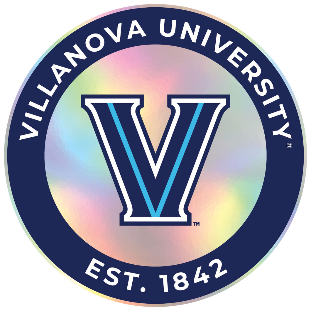 Villanova Wildcats Holographic Vinyl Decal Sticker Officially Licensed Collegiate Product