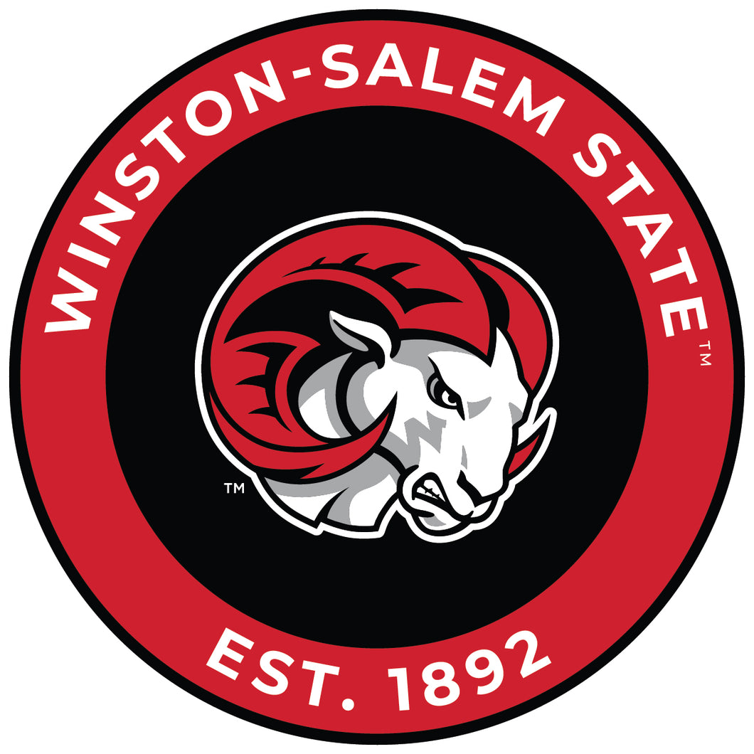 Winston-Salem State Round Magnet Officially Licensed Collegiate Product 8-Inch